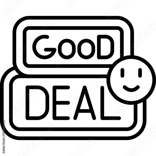 Good Deal Icon Vector Element