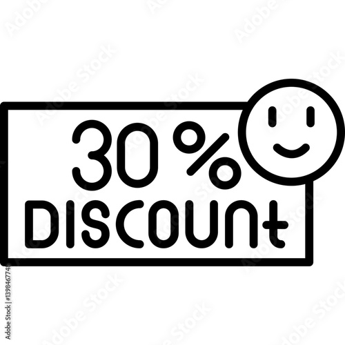 Discount Icon Vector Element