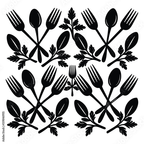 fork and spoon pattern.