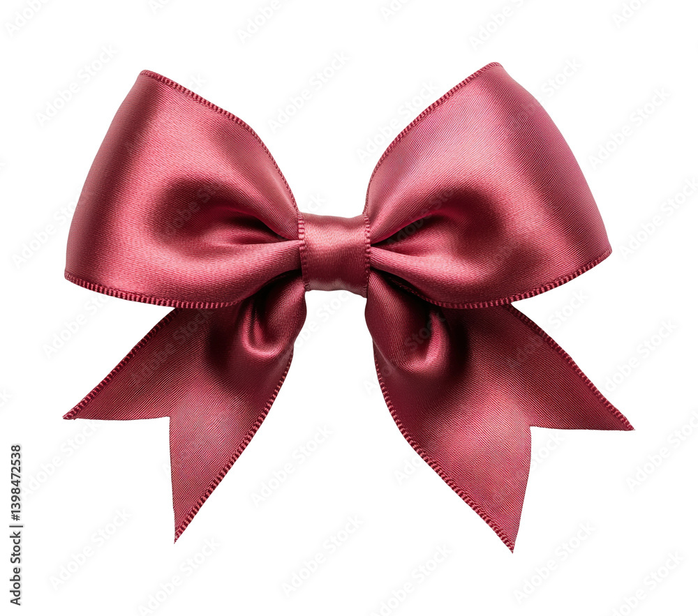Decorative satin bow isolated isolated on transparent background, png Decorative satin bow isolated isolated on transparent background, png