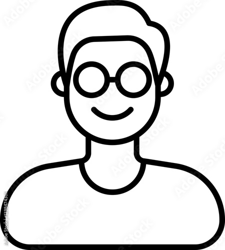 Librarian icon stock vector illustration
