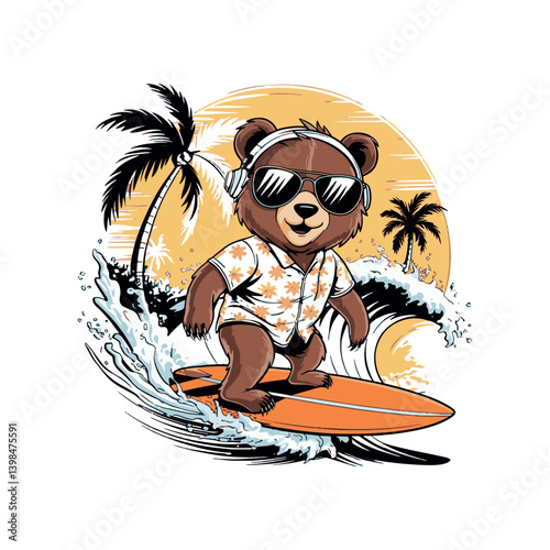 Bear riding bike