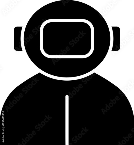 Astronaut icon stock vector illustration
