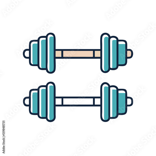 dumbbells icon, dumbbells vector illustration-simple illustration of dumbbells, perfect for dumbbells logos and icons