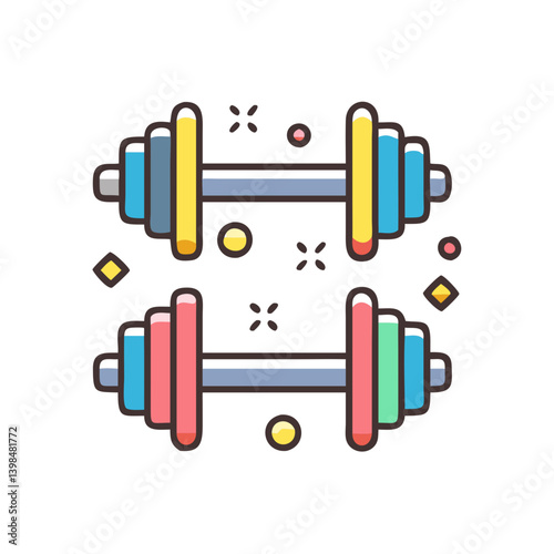 dumbbells icon, dumbbells vector illustration-simple illustration of dumbbells, perfect for dumbbells logos and icons