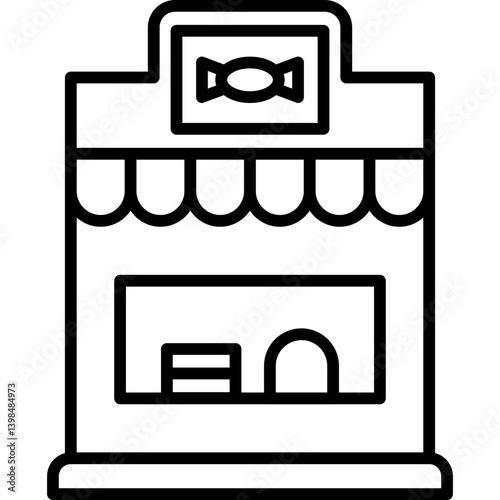 Candy Shop Icon Vector Element