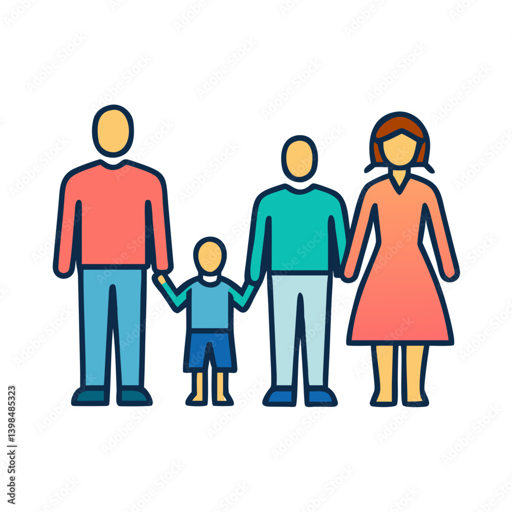 family life icon, family life vector illustration-simple illustration of family life, perfect for family life logos and icons family life icon, family life vector illustration-simple illustration of family life, perfect for family life logos and icons