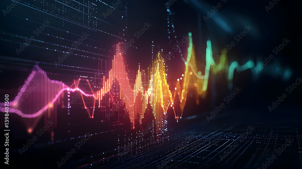 Colorful Abstract Financial Data Visualization Colorful Abstract Financial Data Visualization