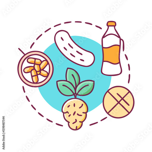 Wallpaper Mural food allergens icon, food allergens vector illustration-simple illustration of food allergens, perfect for food allergens logos and icons Torontodigital.ca