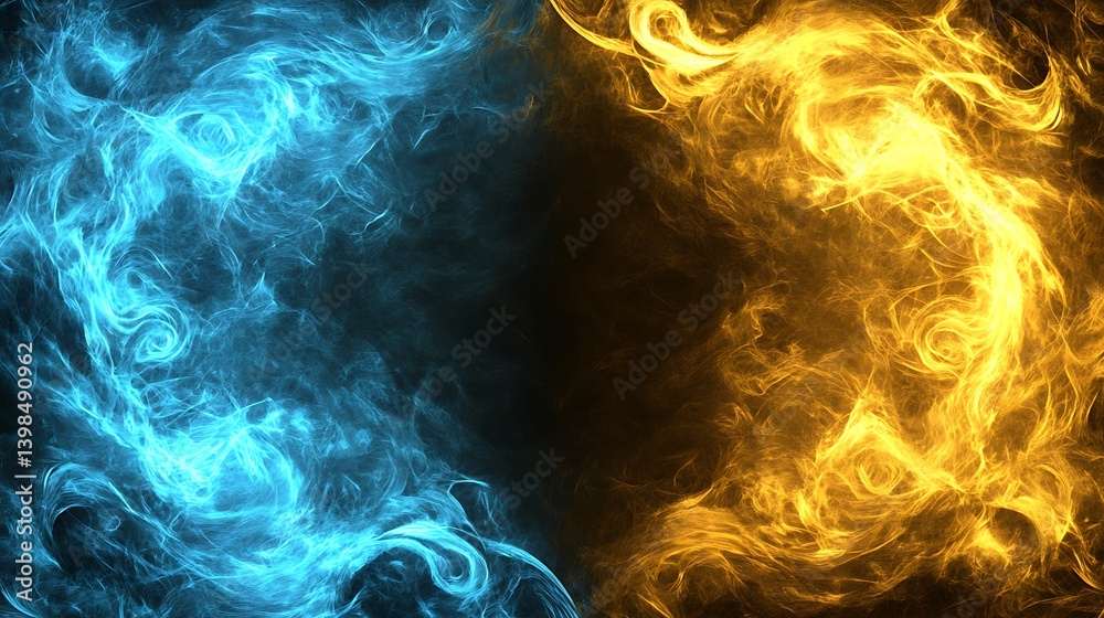Obraz premium Abstract Fire & Ice Design