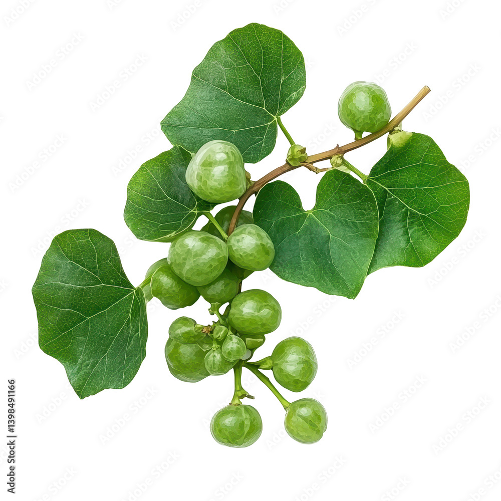 Fototapeta premium Sea Grape isolated on white background