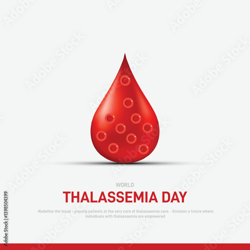 international thalassaemia day creative banner, poster, social media post, postcard, background, backdrop, template, greetings card, web banner, cover design etc.