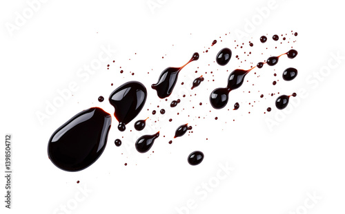 Soy sauce drip PNG cutout
