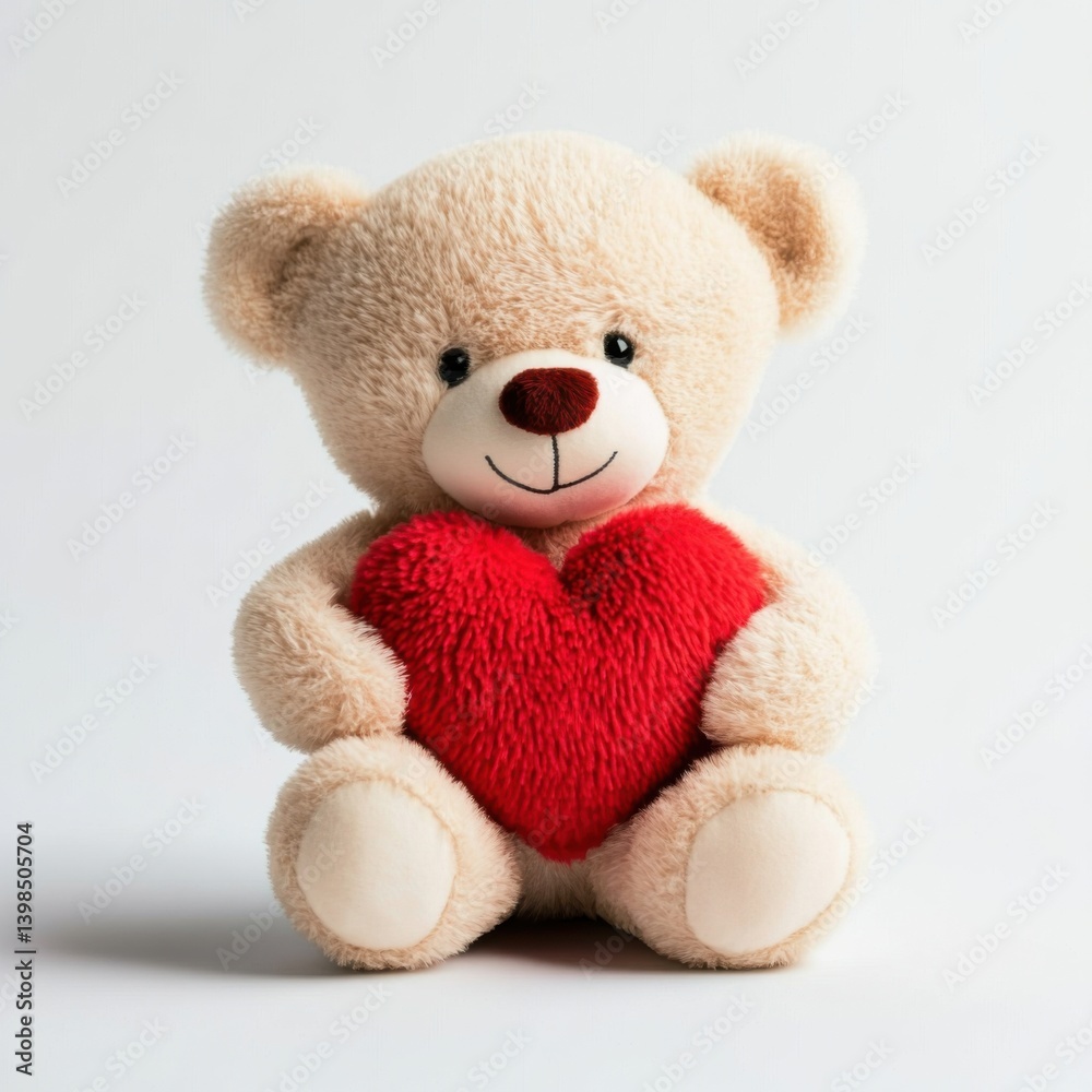 Plush Teddy Bear With Red Heart Gift Plush Teddy Bear With Red Heart Gift