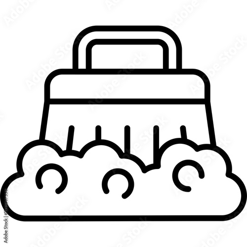 Scrub Icon Vector Element