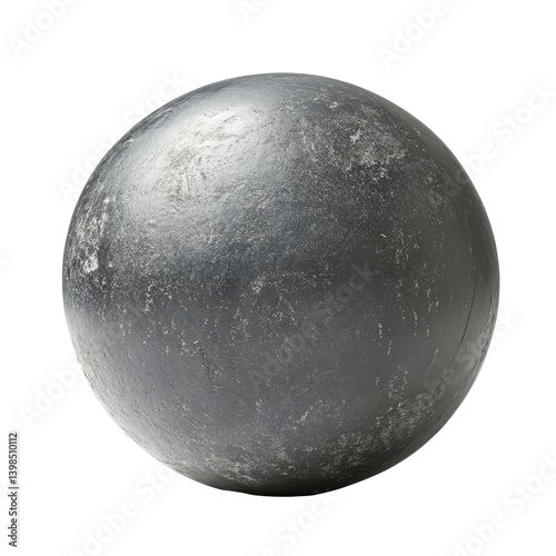 Shot Put isolated on white background