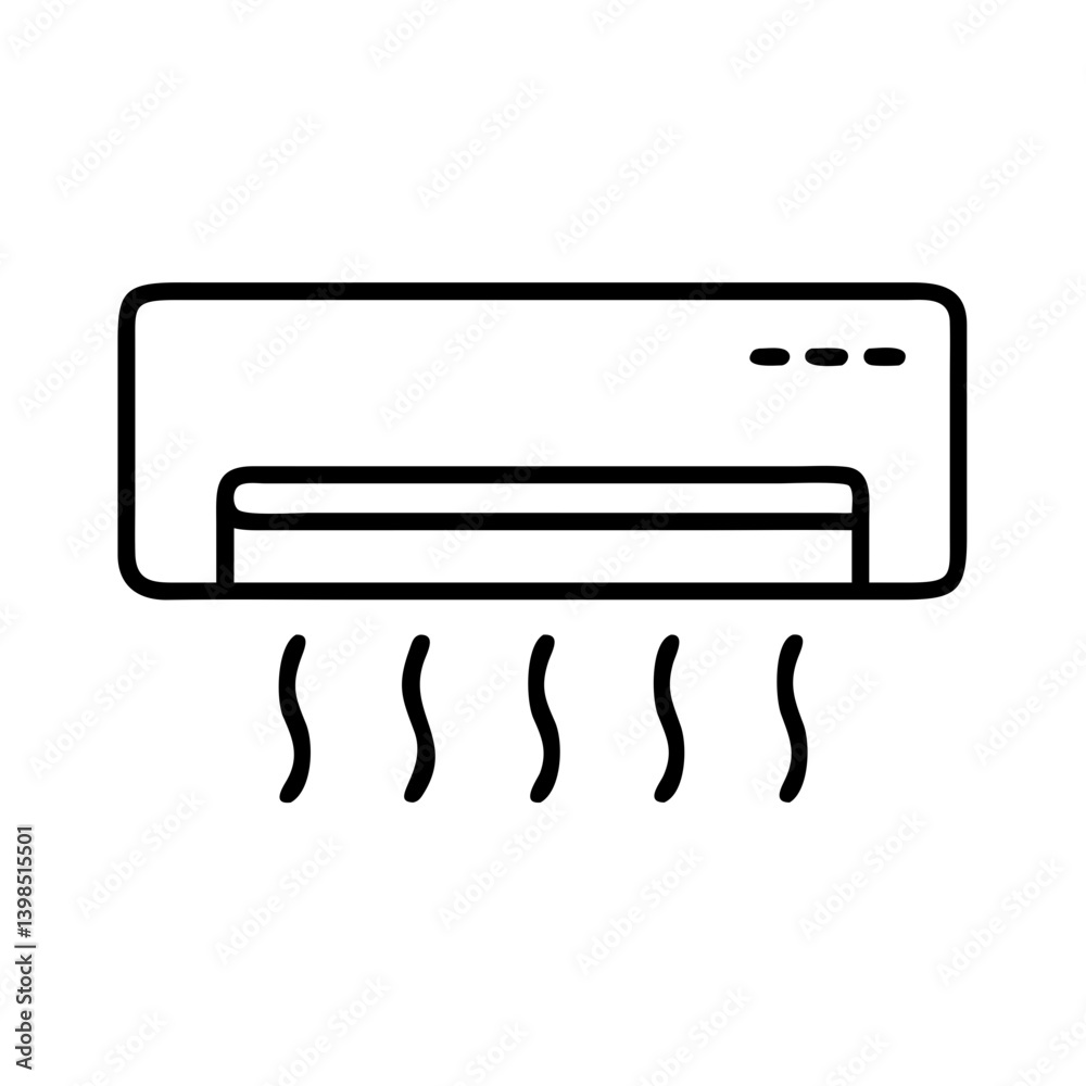 Air conditioner ac unit vector illustration for cooling system and climate control design needs Air conditioner ac unit vector illustration for cooling system and climate control design needs