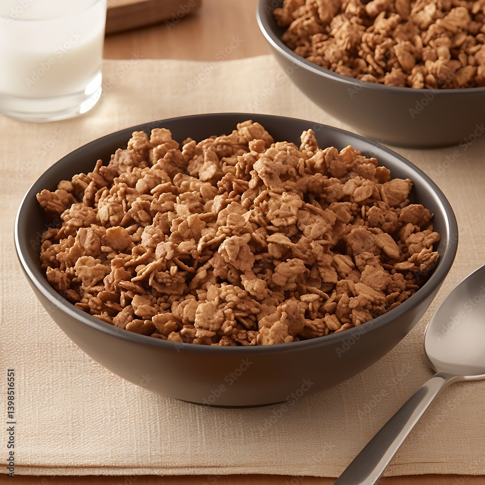Granola in Bowls on Table Granola in Bowls on Table