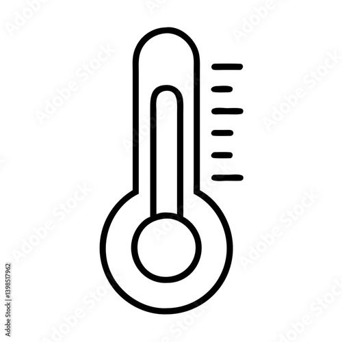 Thermometer temperature icon vector illustration for medical weather and science design needs