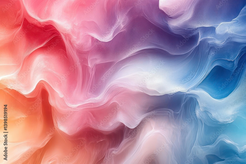 Fototapeta premium Abstract vibrant flowing colors (1)