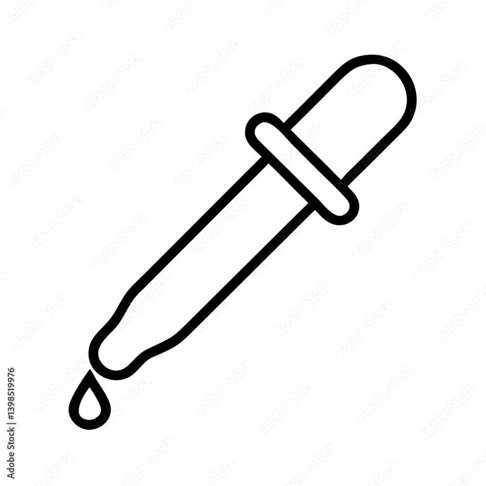 Dropper tool icon vector illustration, laboratory equipment, medicine, science, and healthcare design Dropper tool icon vector illustration, laboratory equipment, medicine, science, and healthcare design