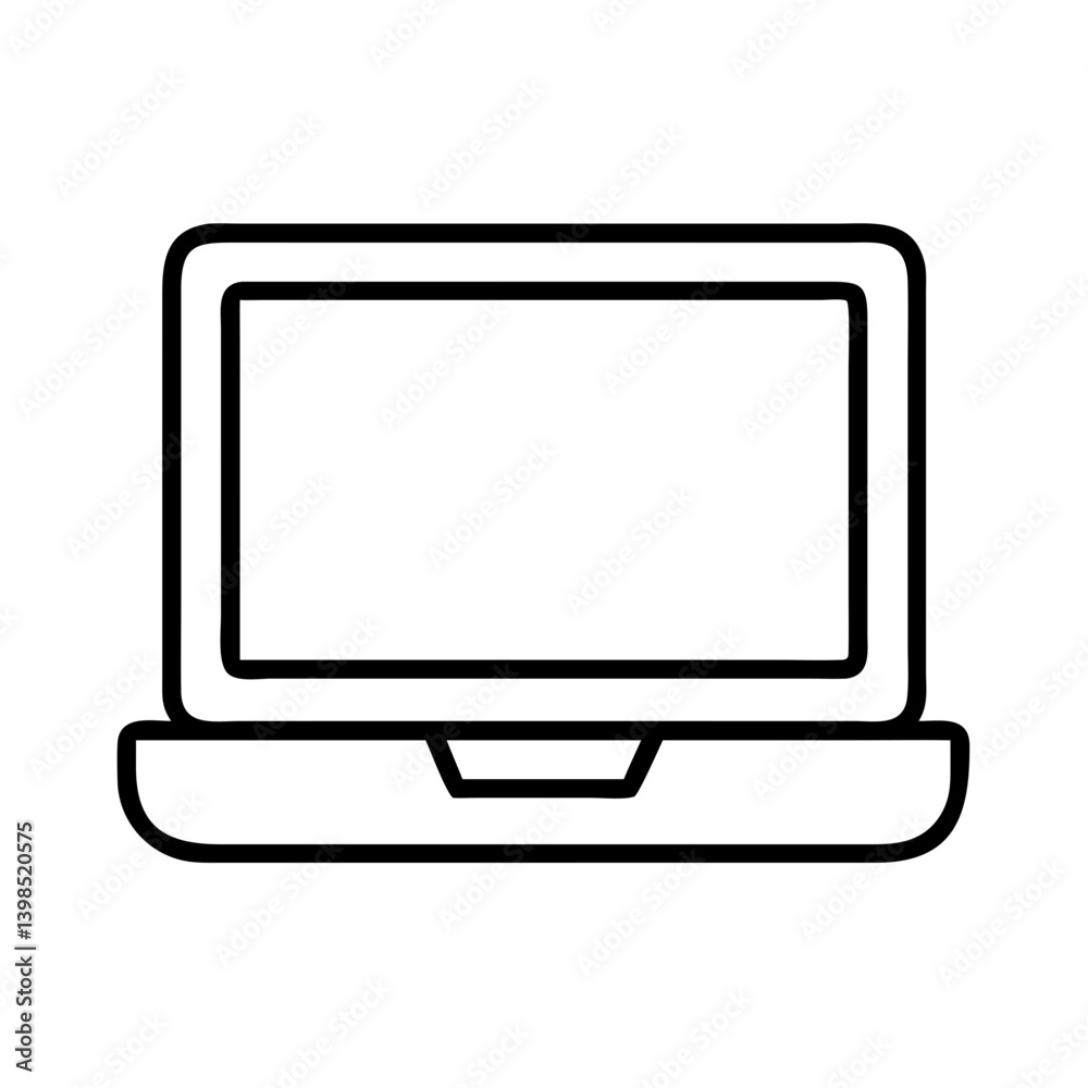 Laptop computer vector icon for graphic design and web design modern flat vector icon 90 Laptop computer vector icon for graphic design and web design modern flat vector icon 90