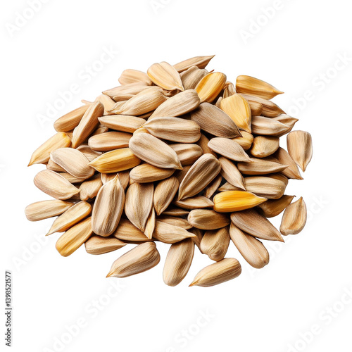 Pile of roasted sunflower seeds snack