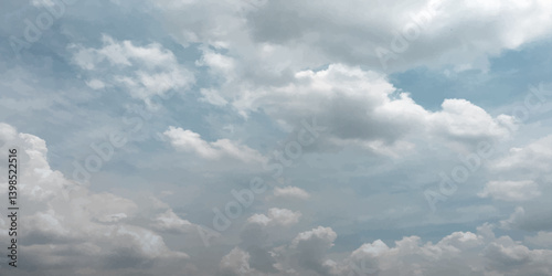 sunny sky blue light watercolor background. Aquarelle painting brush effect card paper textured canvas cloudy smoke space for text, entertaining card, template. aquamarine color graphics illustration