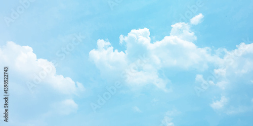 sunny sky blue light watercolor background. Aquarelle painting brush effect card paper textured canvas cloudy smoke space for text, entertaining card, template. aquamarine color graphics illustration