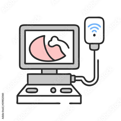  Obstetric Ultrasound Machine Device