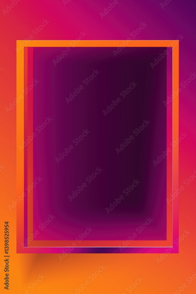 Digital gradient frame with modern warm hues and sharp transitions Digital gradient frame with modern warm hues and sharp transitions