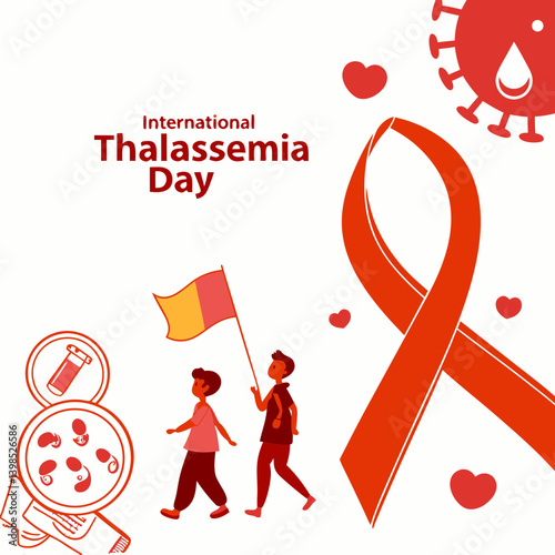 INTERNATIONAL THALASSAEMIA DAY  vector illustration