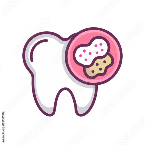  Detailed Plaque Dental Icon