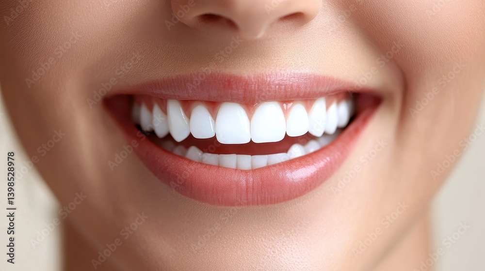 Fototapeta premium Radiant Smile with Shining White Teeth