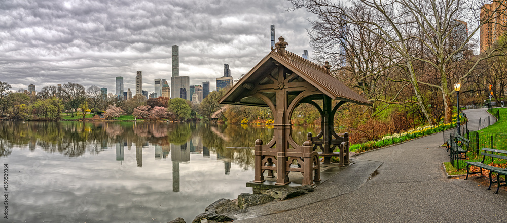 Central Park, New York City at the lake