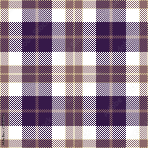 Rich putty Seamless Tartan with Highland reddish grey accents Textile Design