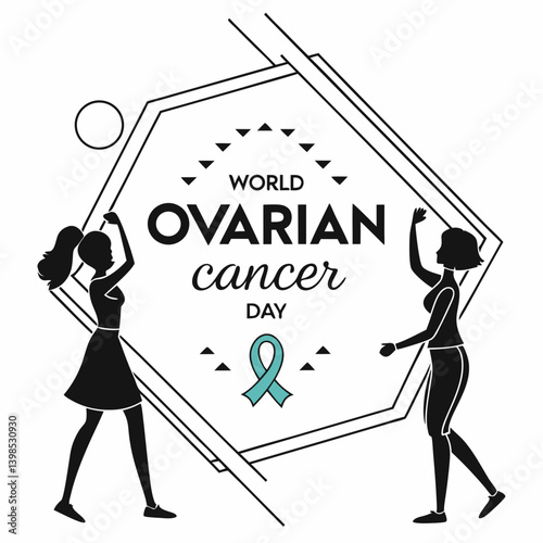 WORLD OVARIAN CANCER DAY  vector illustration