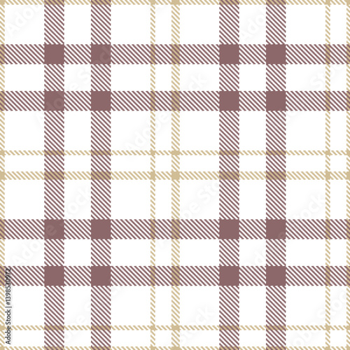 Plaid pattern seamless. Fire white & Fire putty Tartan Textile Design. 