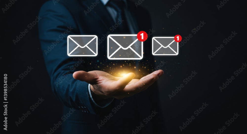 Obraz premium Email Marketing Magic: Boost Engagement & Conversions! Unlock Digital Success with New Messages, Strategy & Inbox Mastery Today!