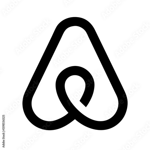 airbnb glyph  vector flat icon