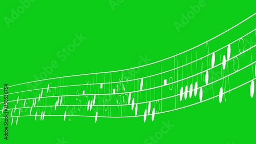Music notes video footage of audio visualizer, Sound, Wave, Audio waves