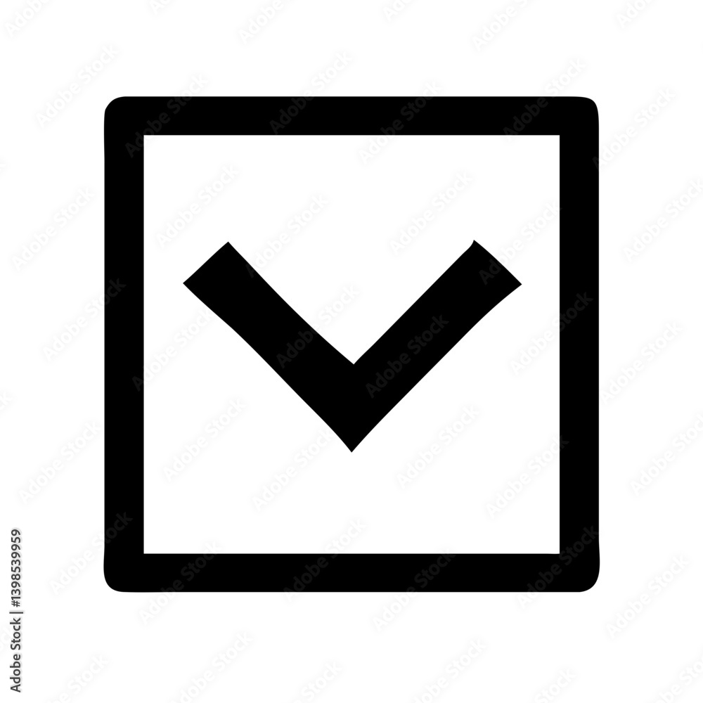 angle square down vector flat icon angle square down vector flat icon