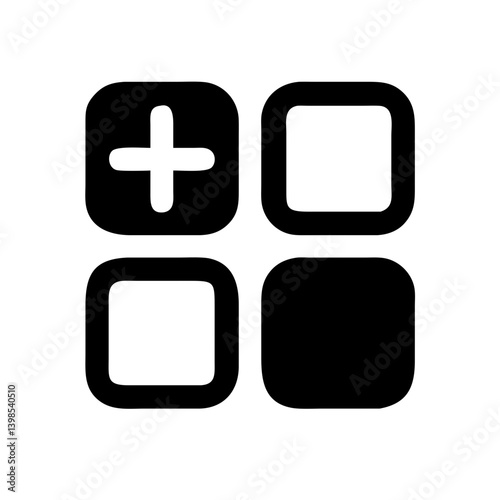 apps add  vector flat icon