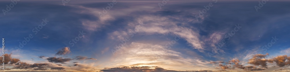 blue sky hdri 360 panorama with clouds before sunset with zenith for use in 3d graphics as sky dome or edit drone shot as sky replacement blue sky hdri 360 panorama with clouds before sunset with zenith for use in 3d graphics as sky dome or edit drone shot as sky replacement
