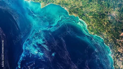 Satellite View of the Great Lakes and Surrounding Regions