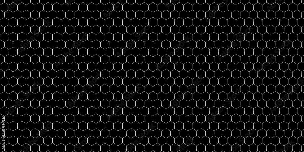 Honeycomb pattern with hexagon mesh. Texture bee comb grid. Flat vector illustration isolated on background.