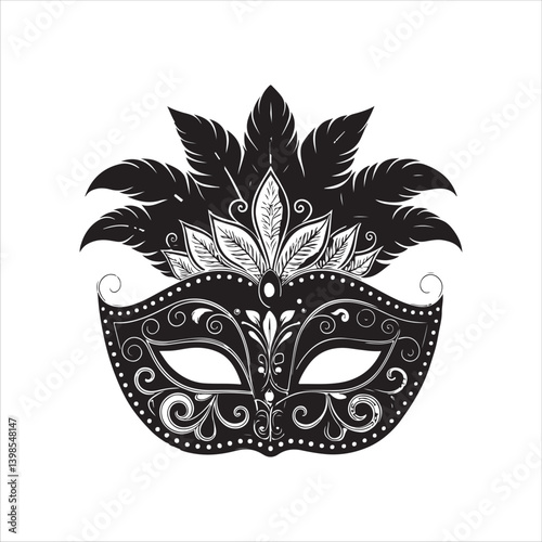 Venetian masks Vector.