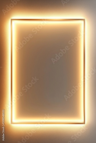 Warm light frame blending gold glow into airy ivory hues