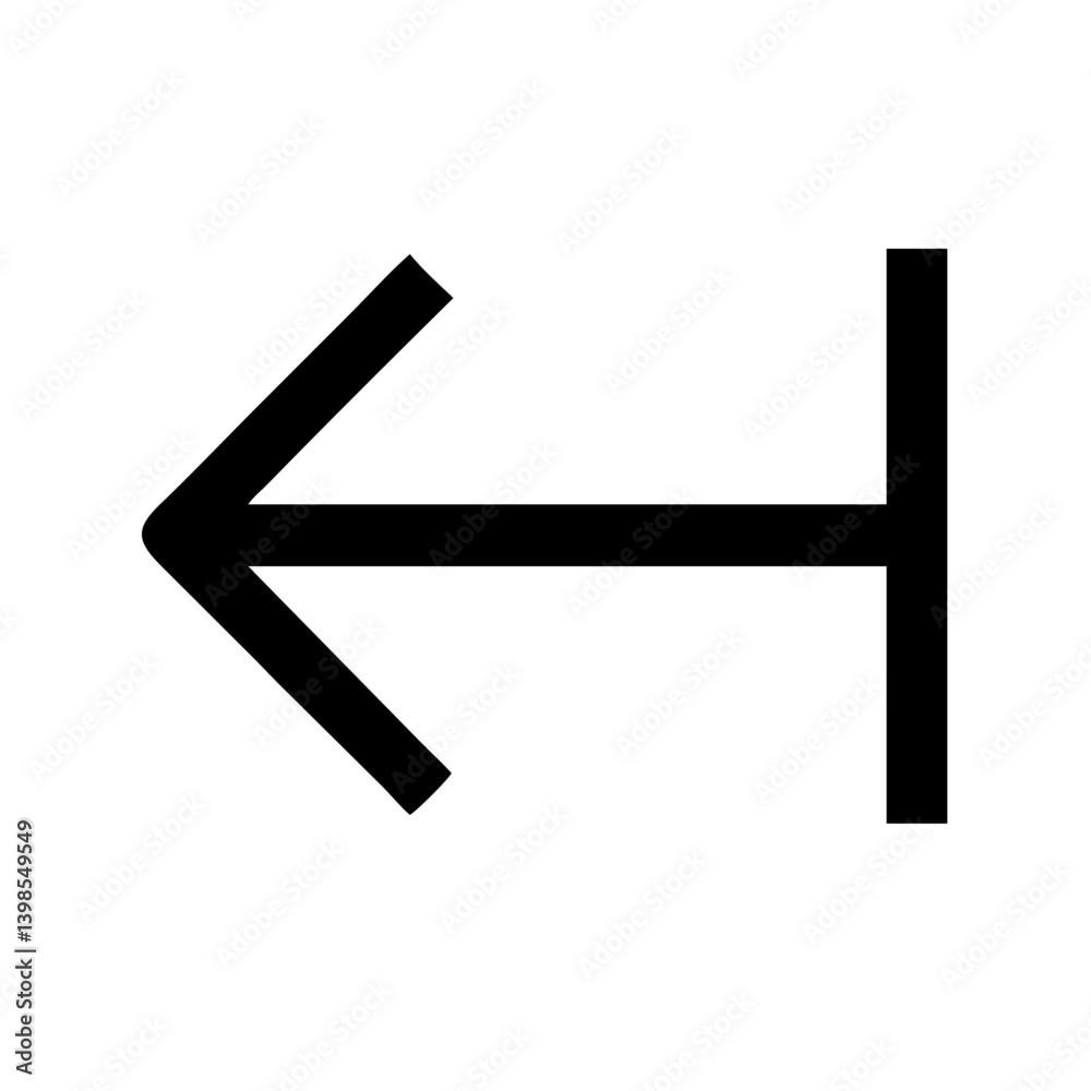 arrow left vector flat icon arrow left vector flat icon
