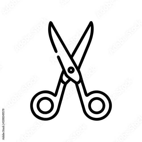 Scissors Icon for Creativity and Crafting Topics